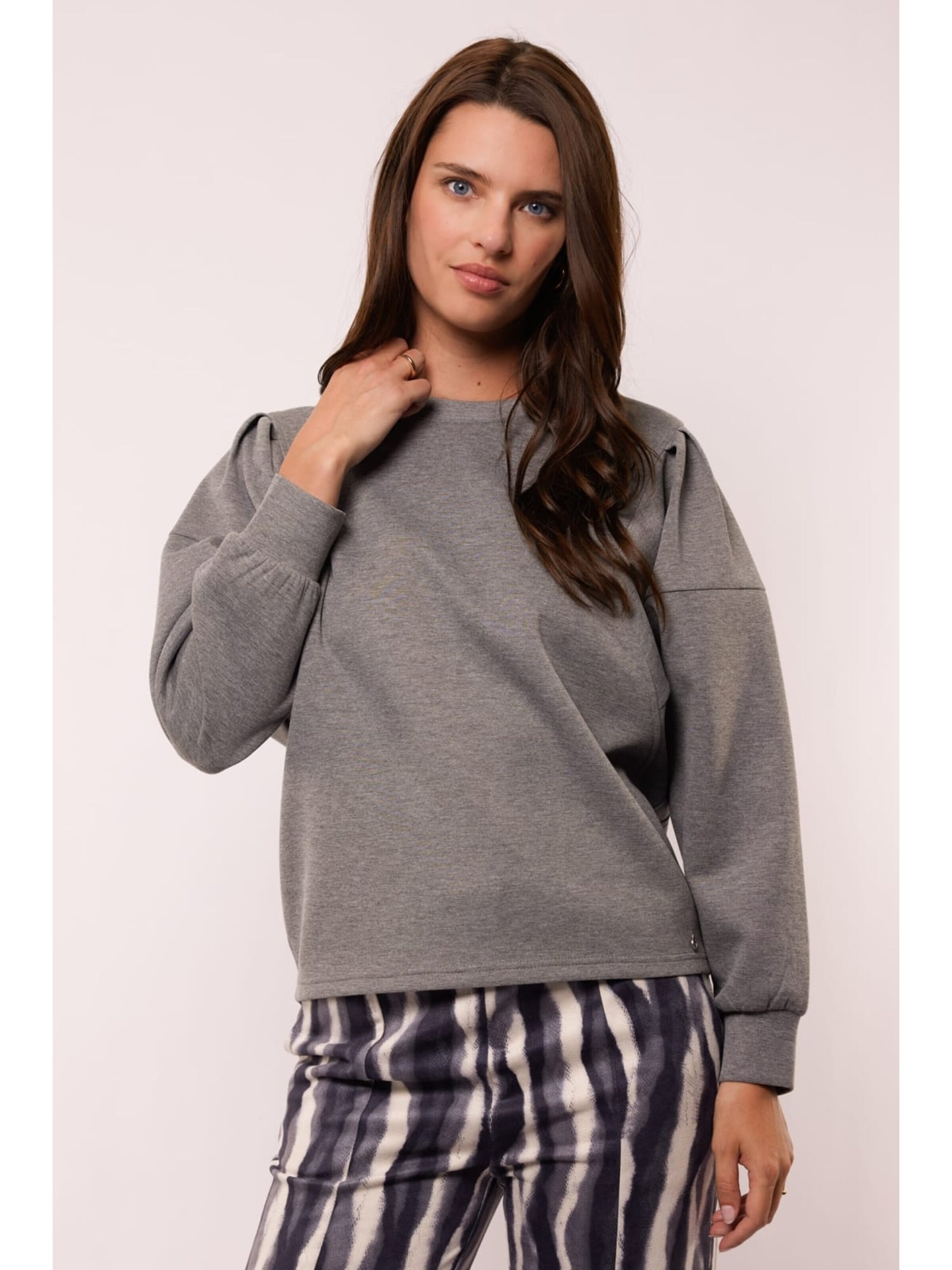 G-maxx Sweater '25WQG11 Prune' in L in Grey denim, Item view