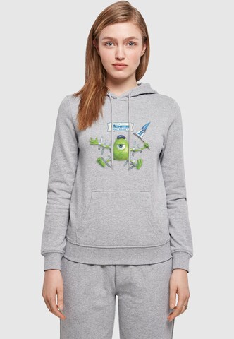 ABSOLUTE CULT Sweatshirt 'Monster University - Taped Mike' in Grau: Vorderseite