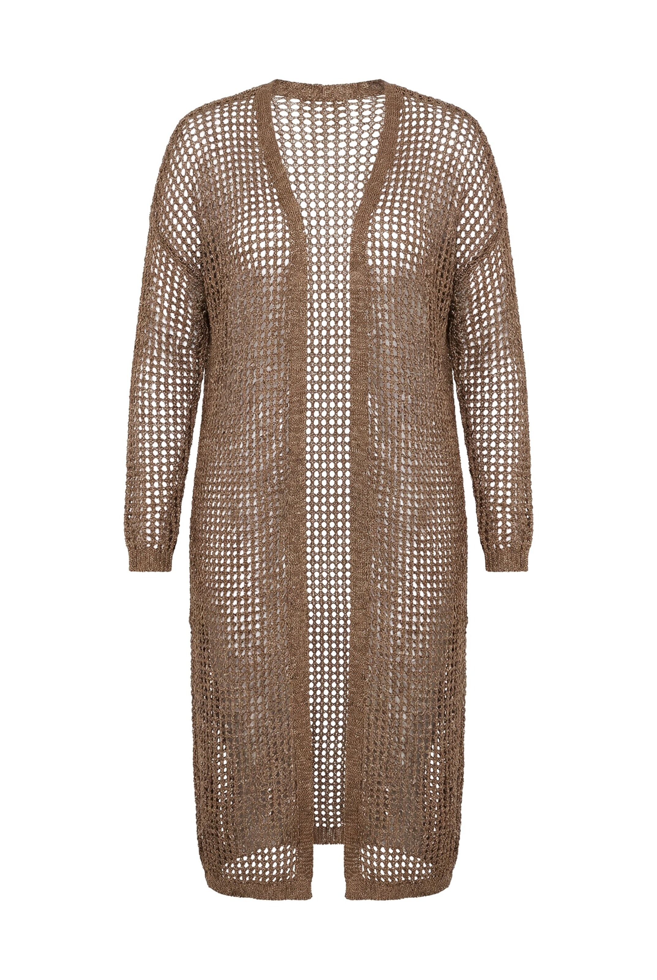 MIAMODA Gebreid vest in Goud: voorkant