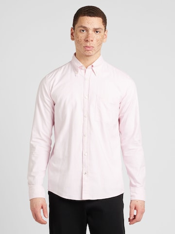 BOSS Black Regular fit Button Up Shirt 'ROAN' in Pink: front