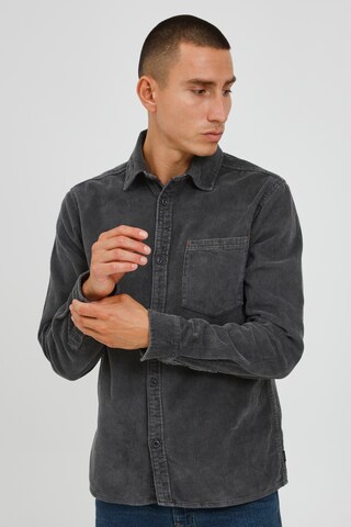 INDICODE JEANS Regular Fit Langarmhemd 'INDICODE André' in Grau: predná strana