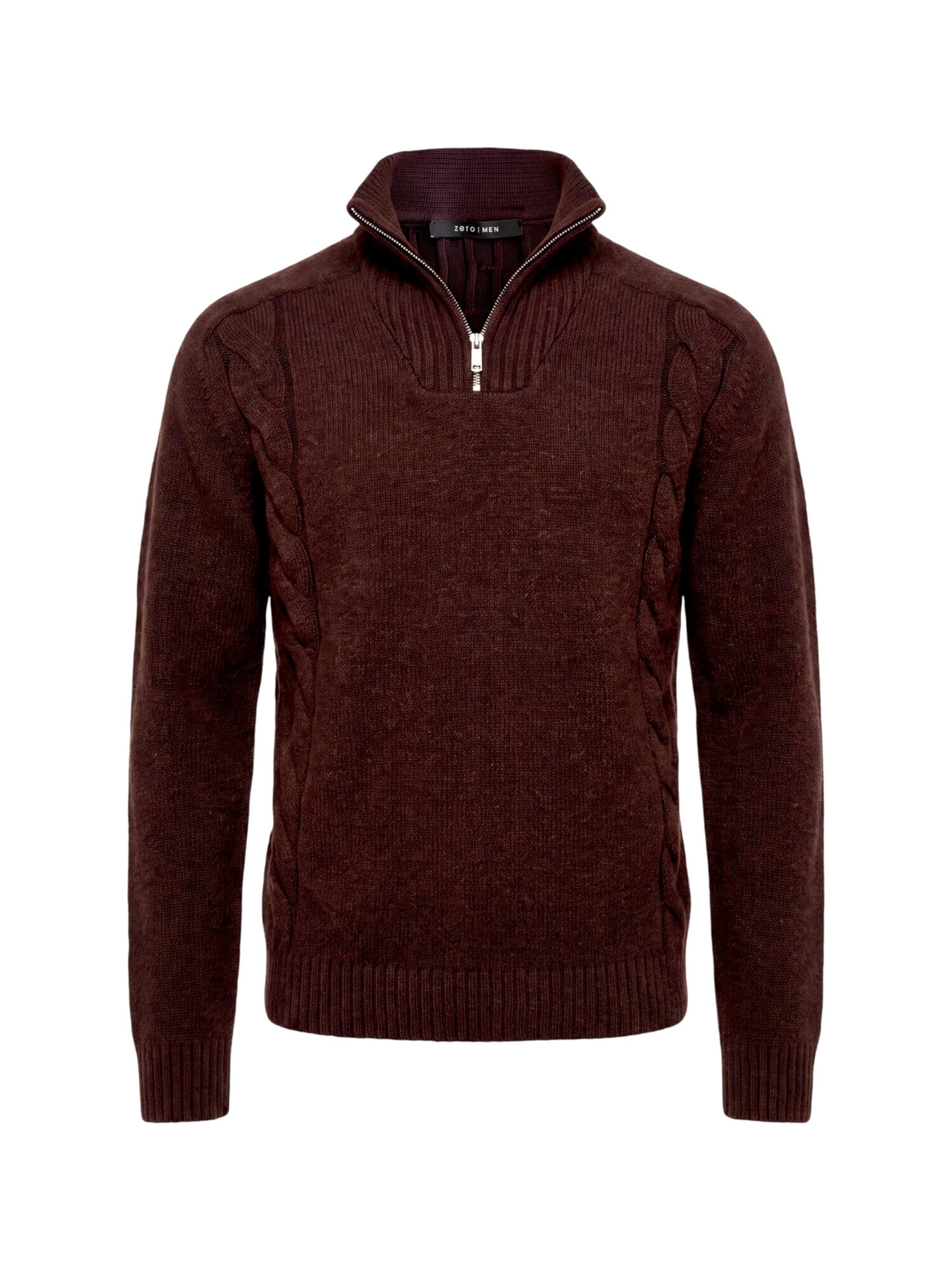 Pull-over zero en marron : devant