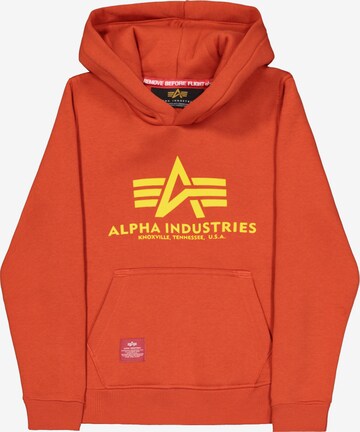 ALPHA INDUSTRIES Sweatshirt in Red: front