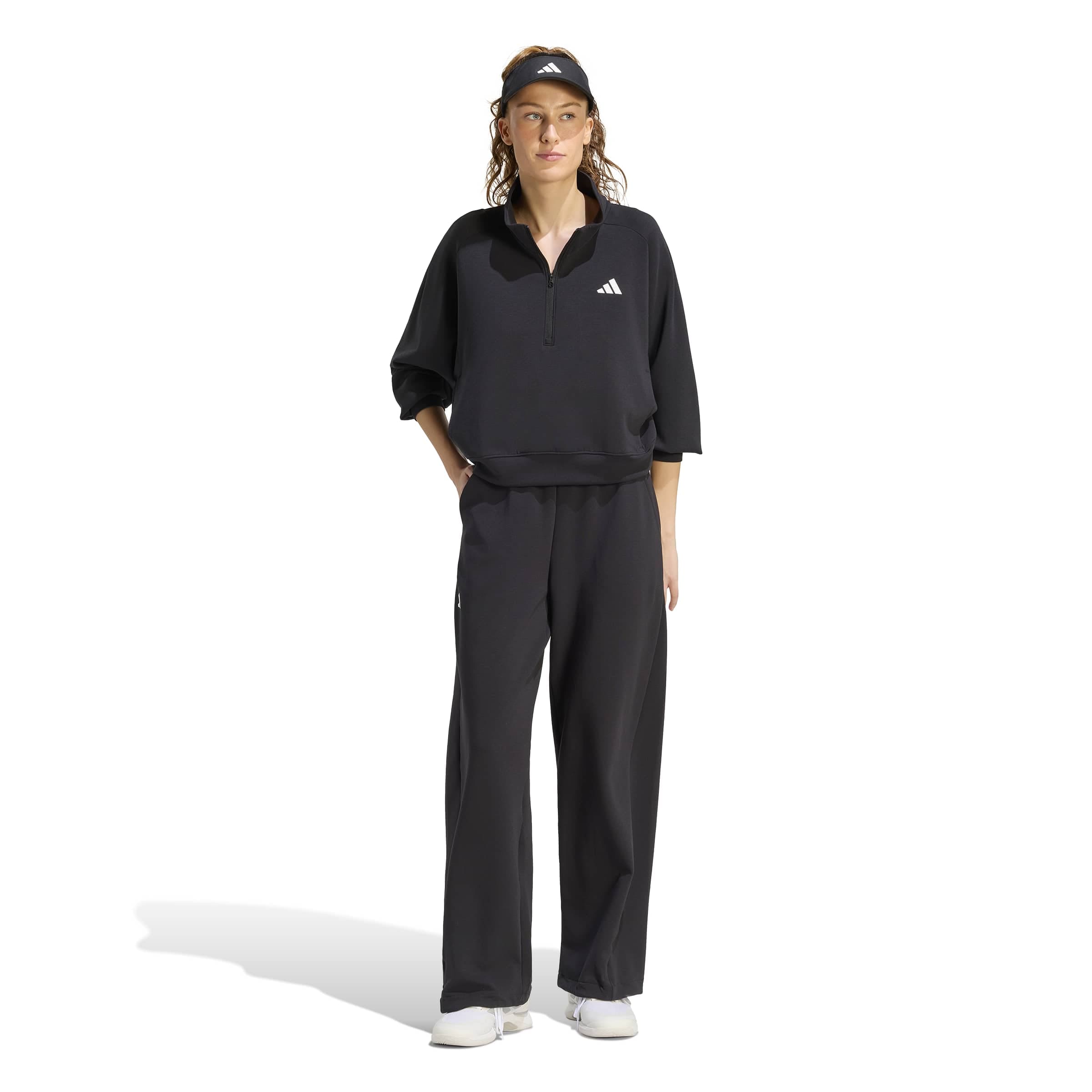 Hanorac sport de la ADIDAS PERFORMANCE pe negru