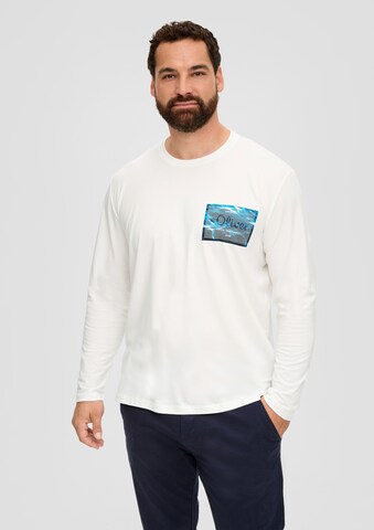 s.Oliver Shirt in Wit: voorkant