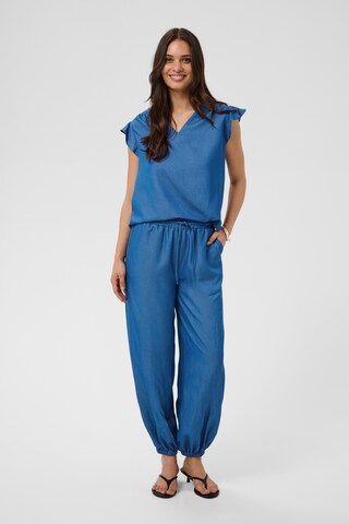 Kaffe - Tapered Pantalón bombacho 'KAAnnaline' en azul