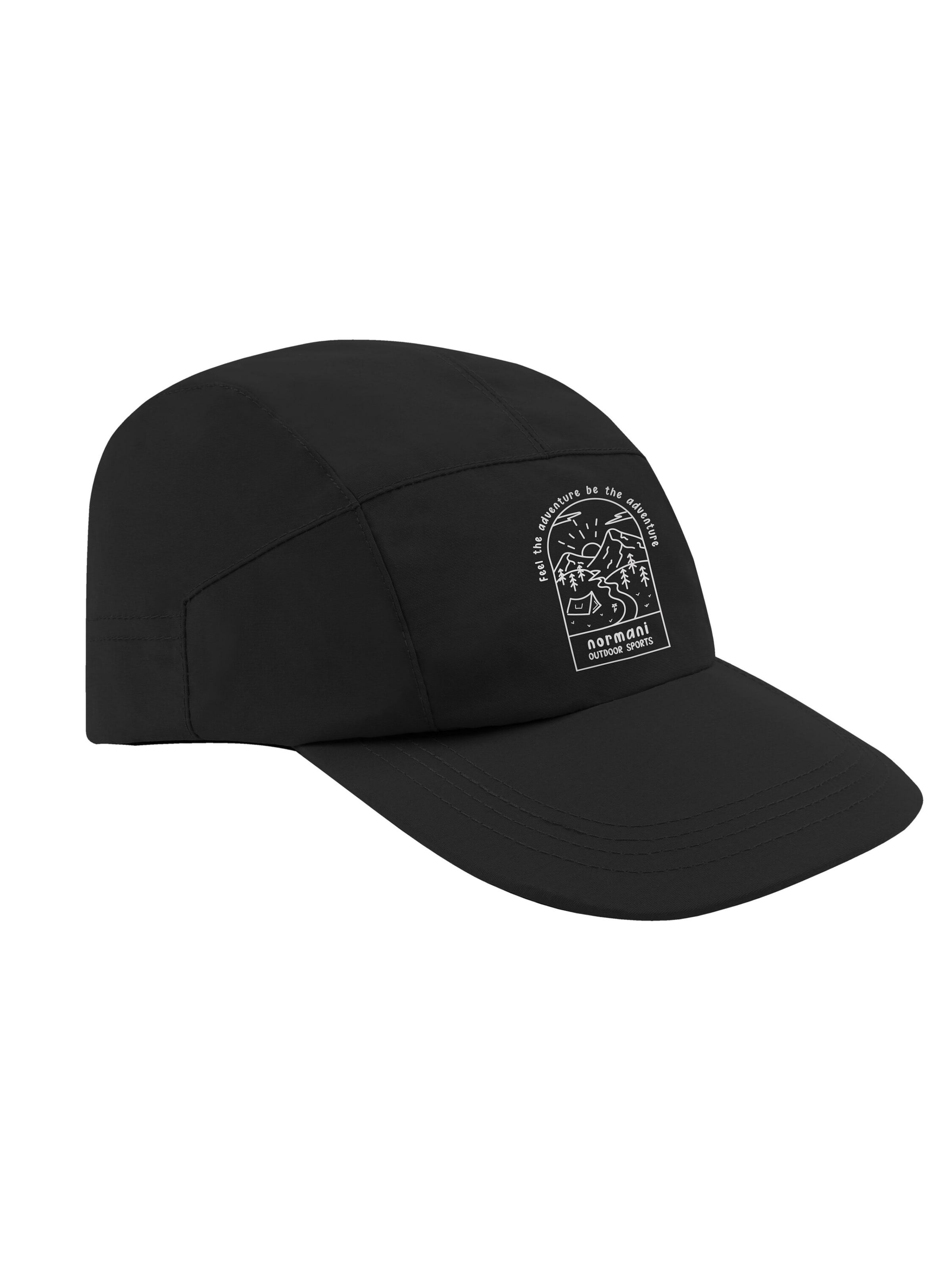 Chapeau normani en noir : devant