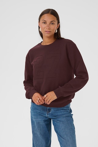 Kaffe Sweatshirt 'KAlea' in Brown: front