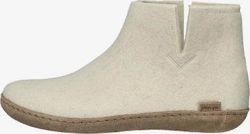 Glerups Slippers 'Classic' in White: front