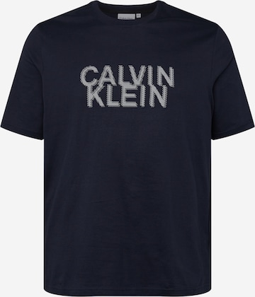 T-Shirt Calvin Klein Big & Tall en bleu : devant