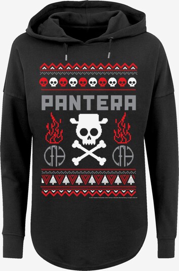 F4NT4STIC Sweatshirt 'Pantera Weihnachten Christmas' in grau / rot / schwarz / weiß, Produktansicht