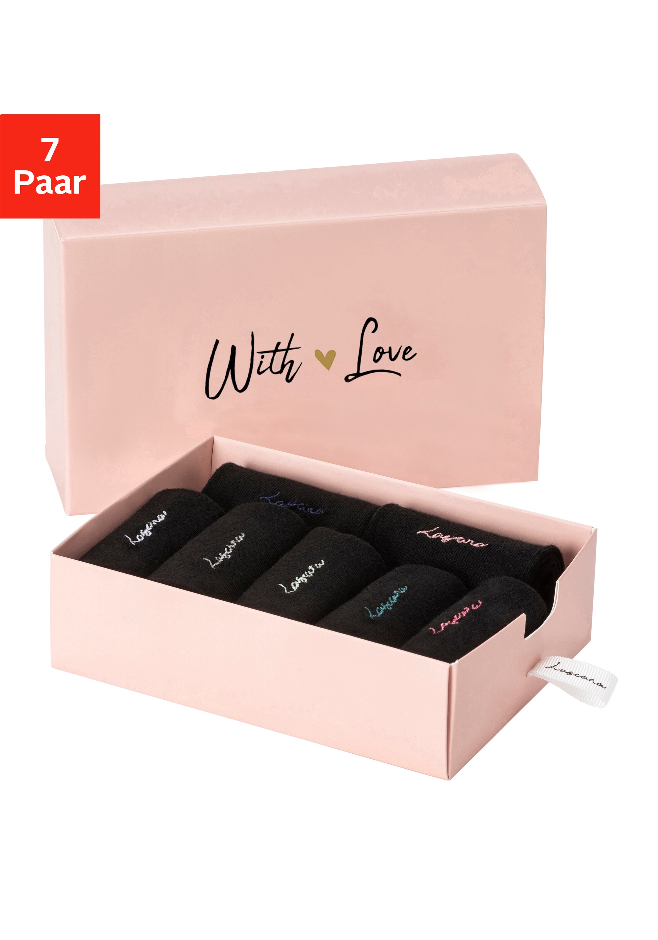 LASCANA Socken in Schwarz