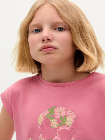 Scalpers Flowers Skull Tee Girls ' ' in Pink