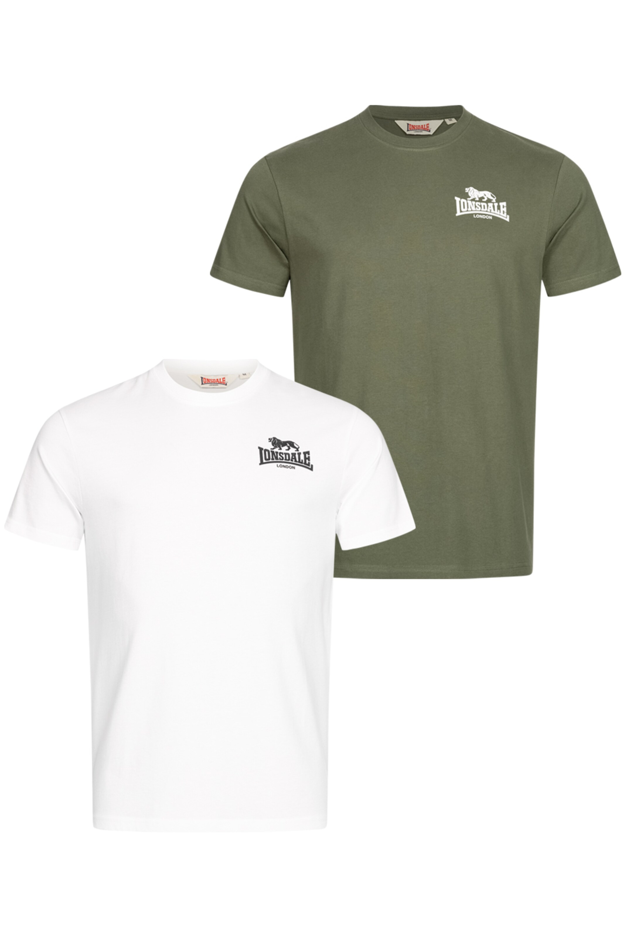 LONSDALE - Camisa 'Blairmore' em verde: frente