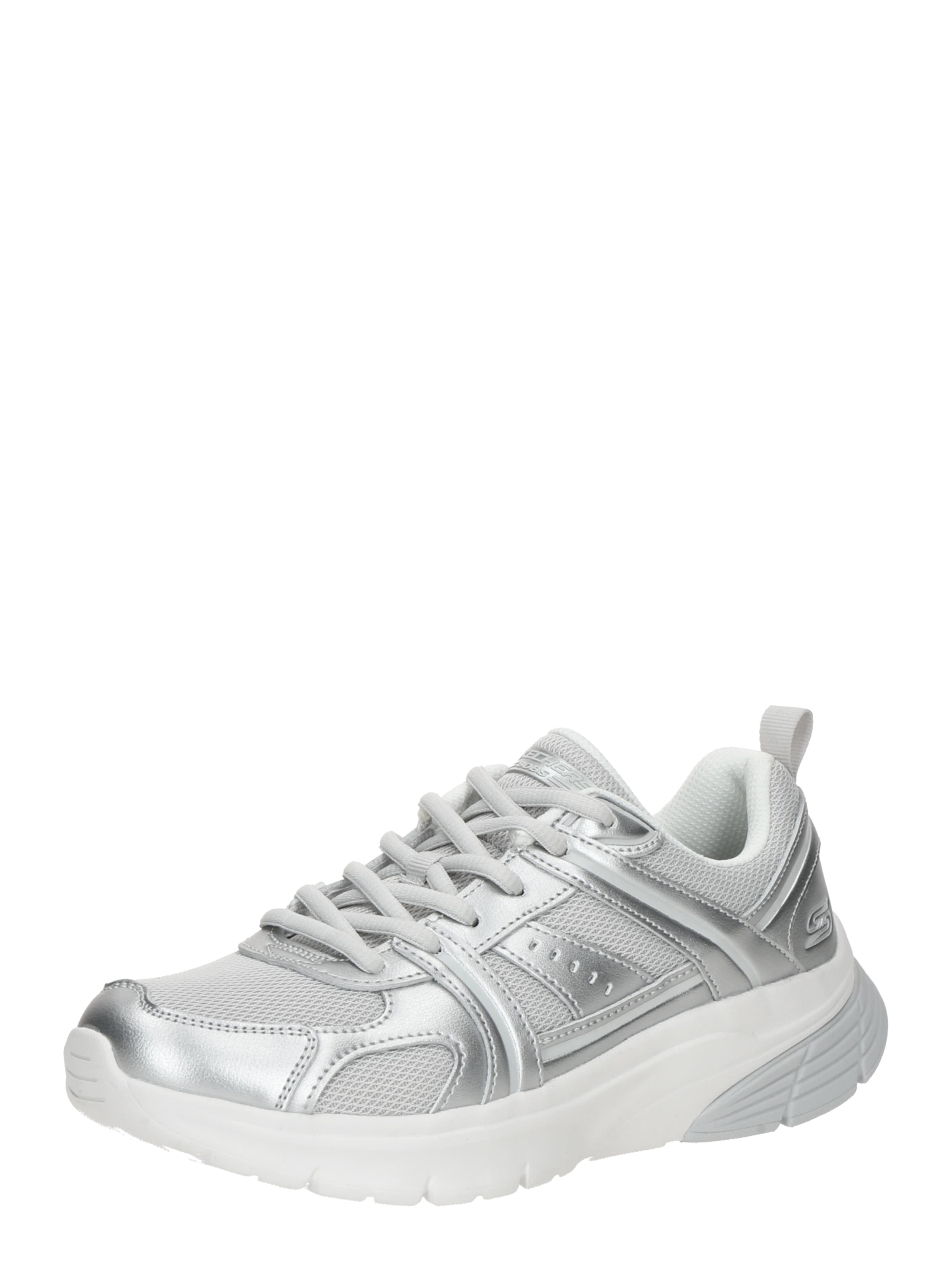 SKECHERS Låg sneaker 'Bobs Vamos' i silver: framsida