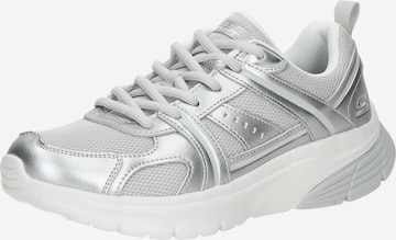 SKECHERS Matalavartiset tennarit 'Bobs Vamos' värissä hopea: etupuoli