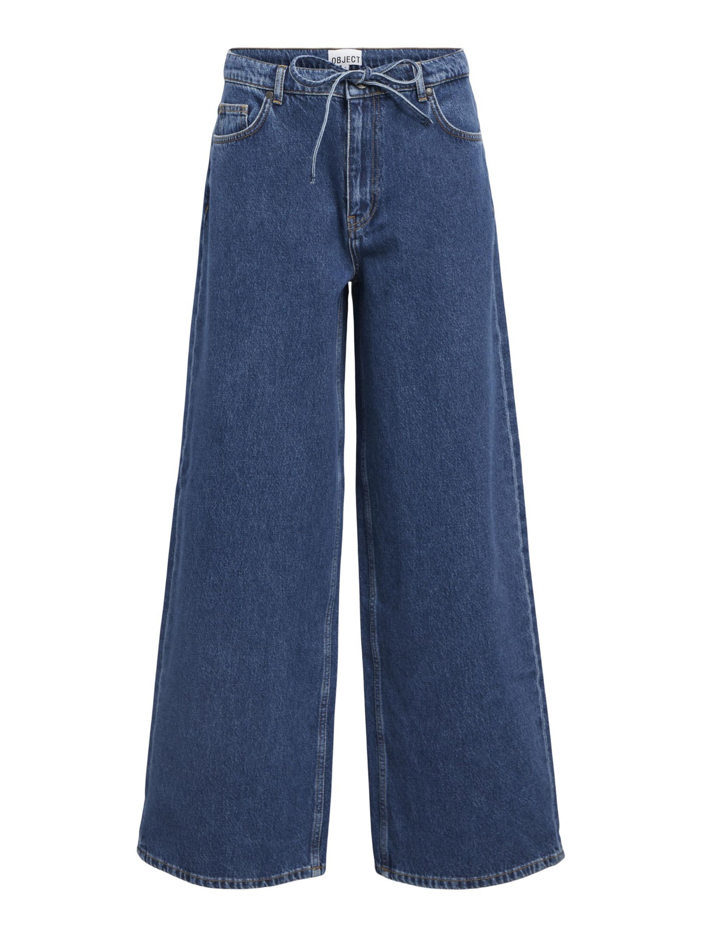 Wide Leg Jean 'OBJMallie' OBJECT en bleu : devant