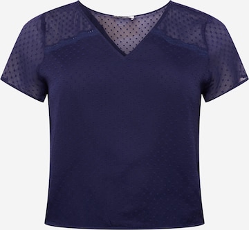 T-shirt 'Senta' ABOUT YOU Curvy en bleu : devant