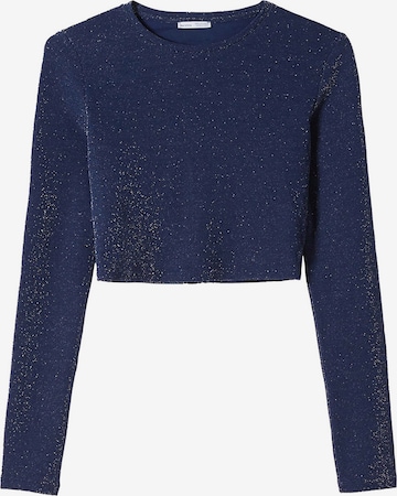 Bershka Shirt in Blauw: voorkant