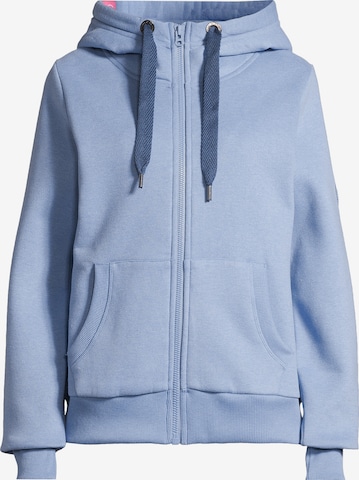 salzhaut Sweatjacke 'Soote' in Blau: Vorderseite