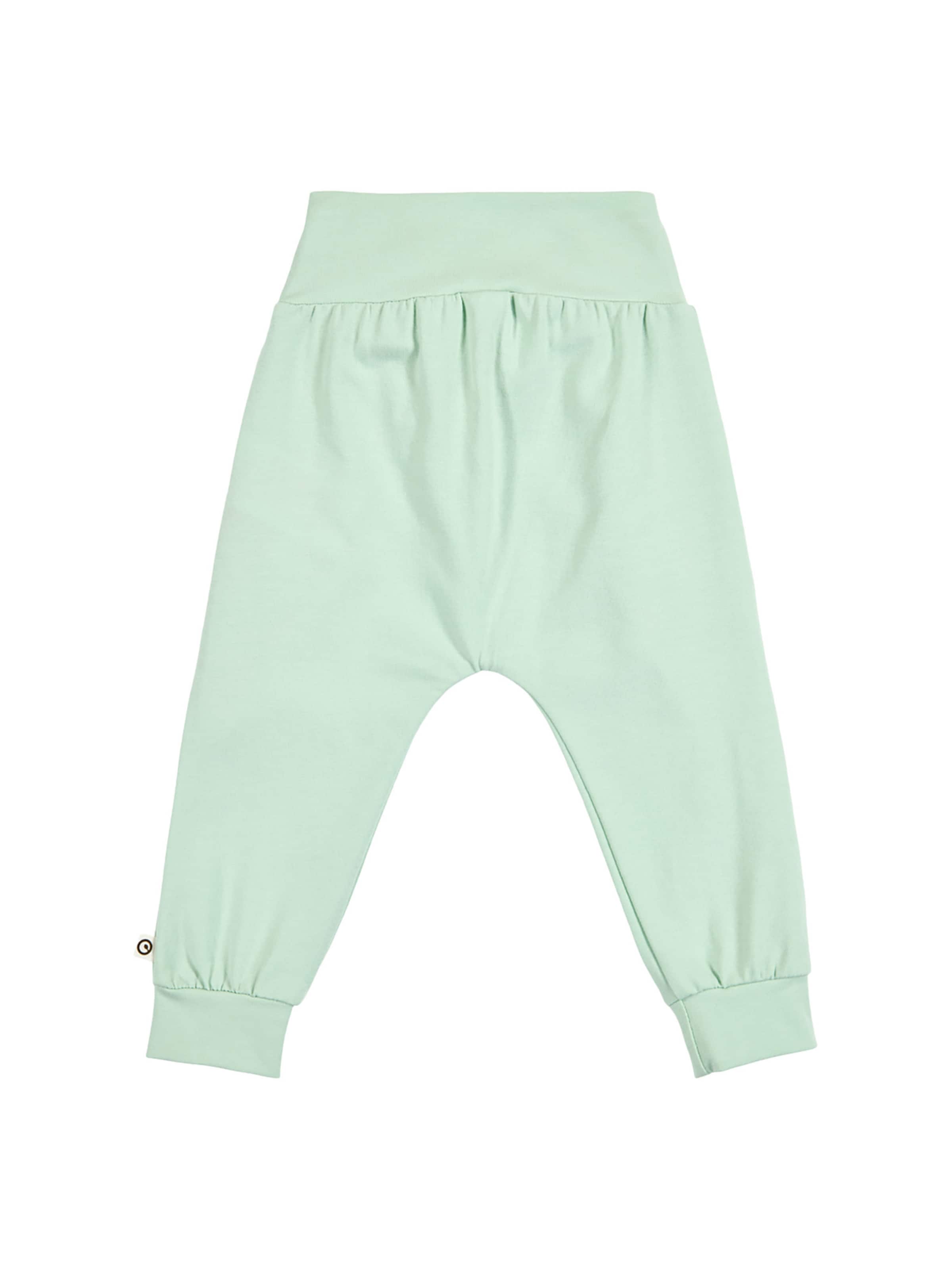 Müsli by GREEN COTTON - Tapered Calças em verde