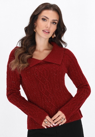 faina Sweater in Red: front