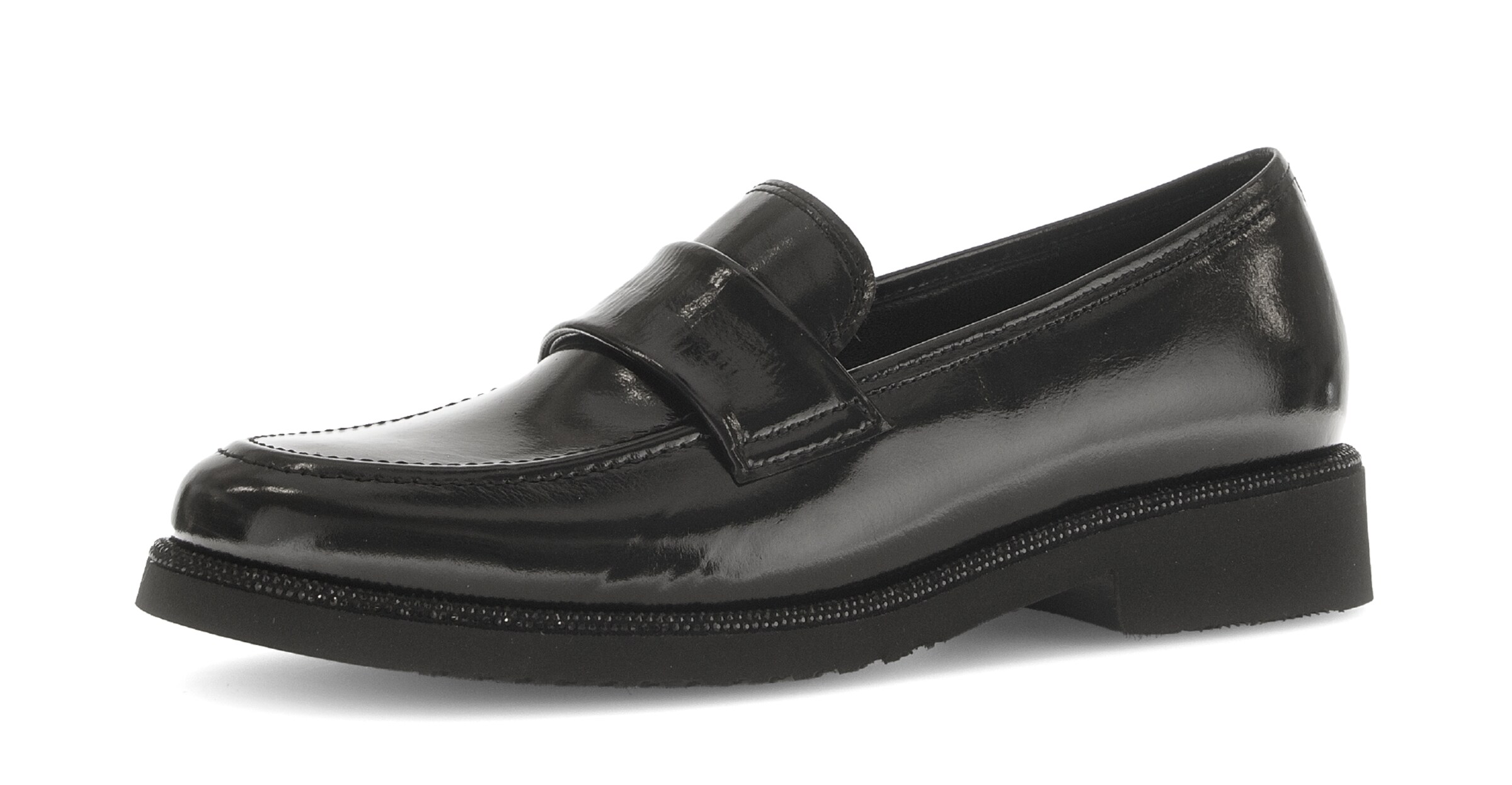GABOR Classic Flats in Black: front