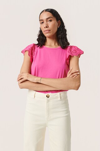 T-shirt 'Miara' SOAKED IN LUXURY en rose