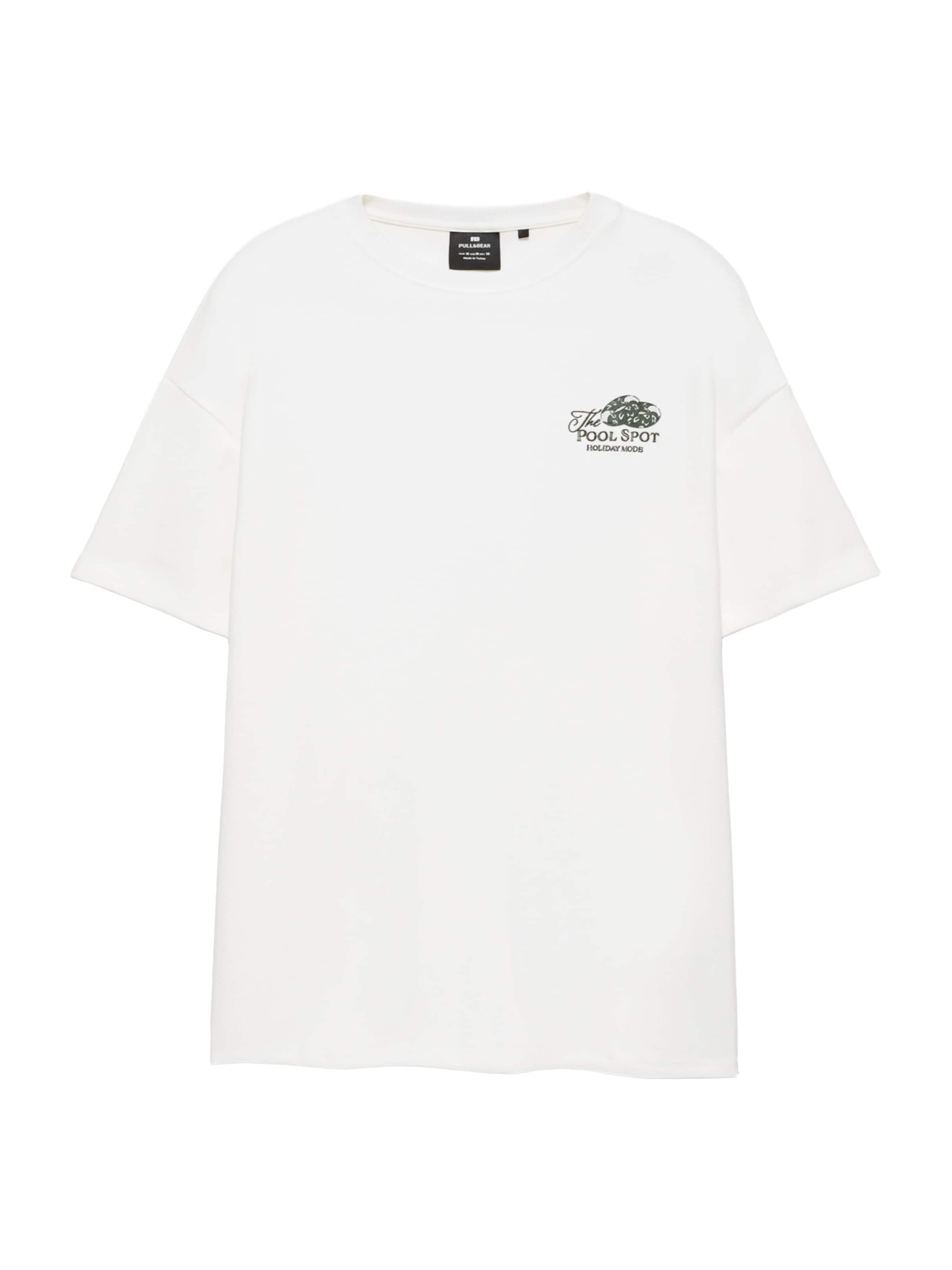 Pull&Bear Shirt in Basalt grey / Green / Purple / White, Item view