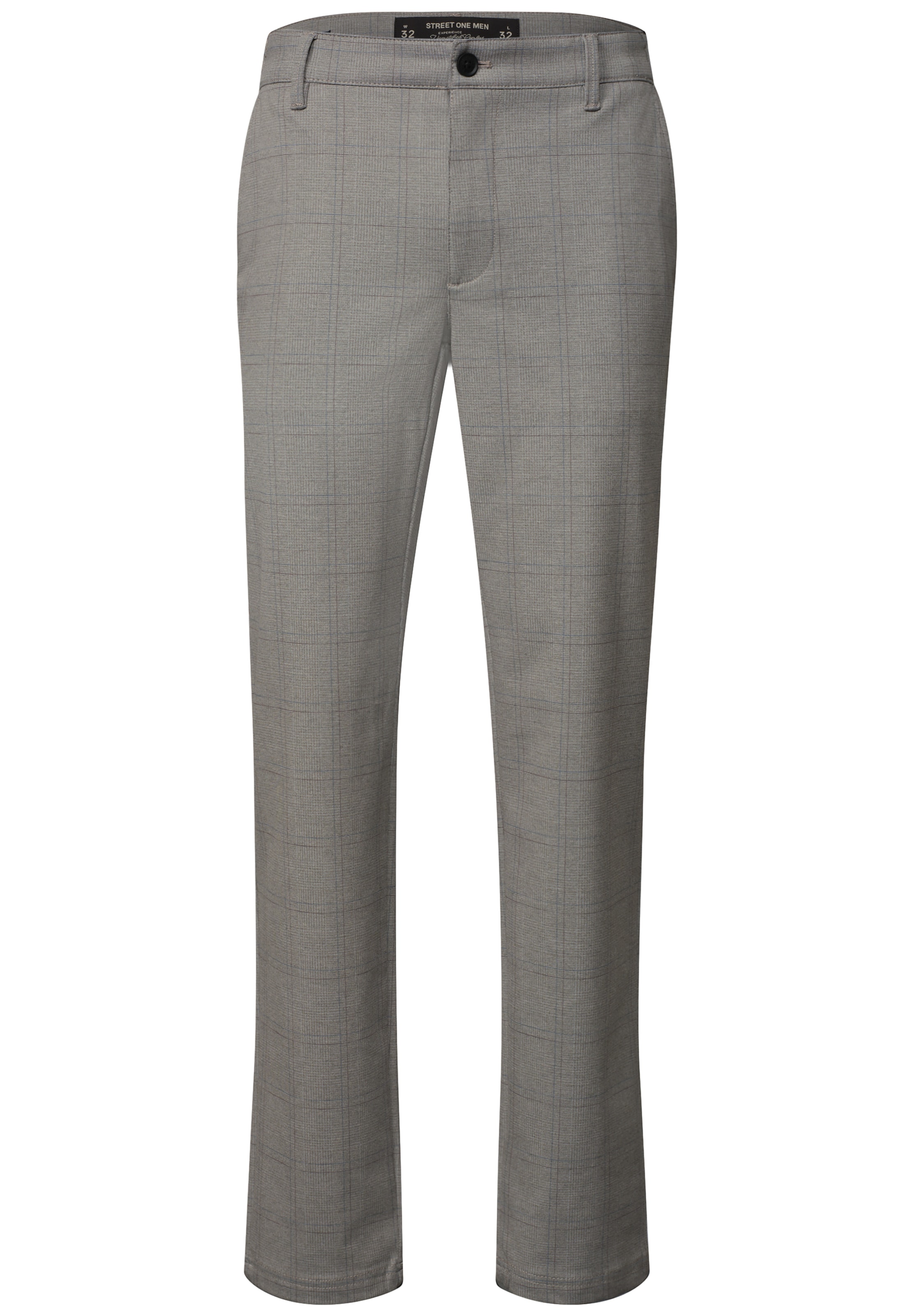 Street One MEN Slimfit Hose in Grau: Vorderseite