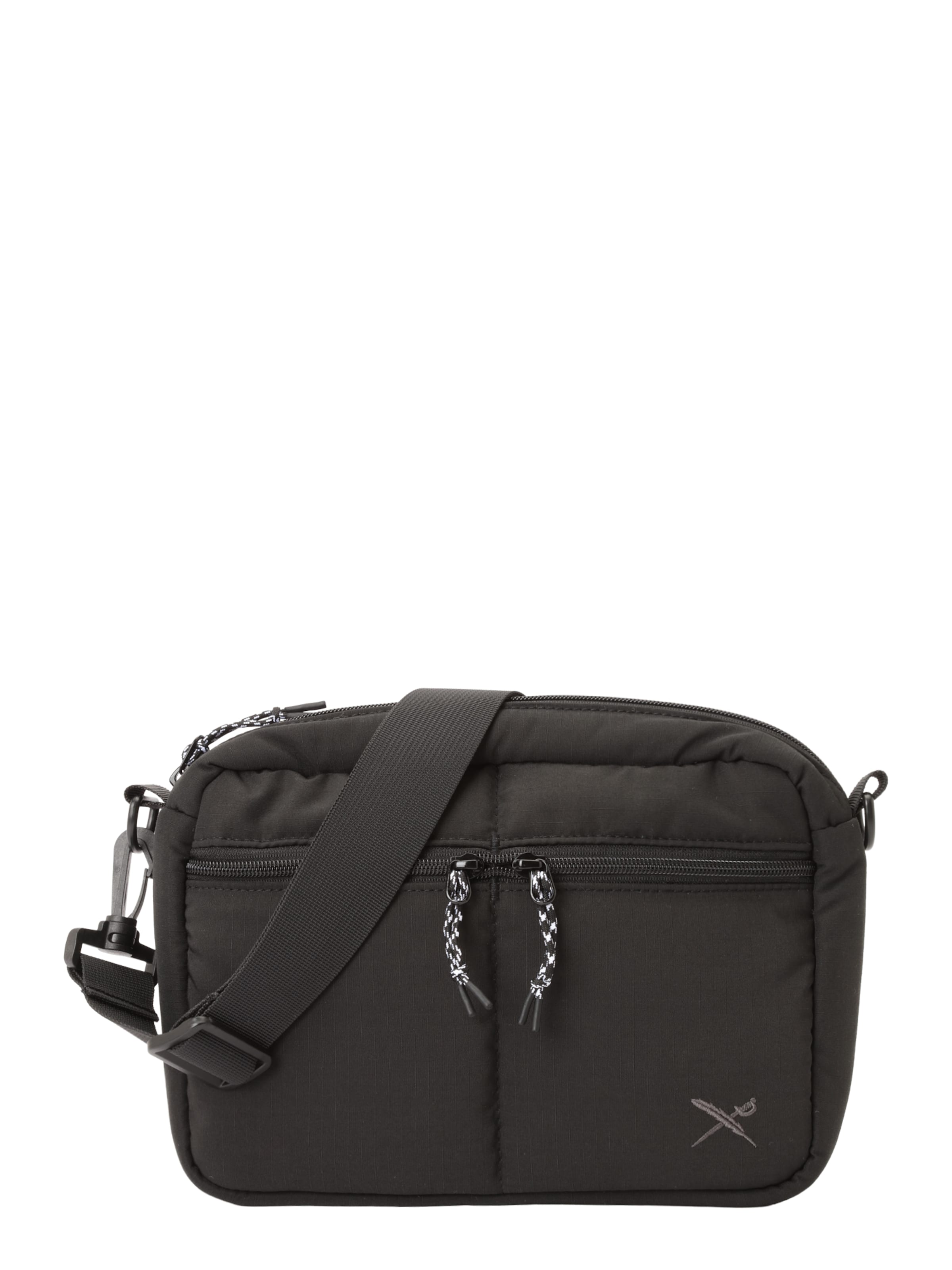 Borsa a tracolla &#x27;Ribtouch Side&#x27; di Iriedaily in nero: frontale