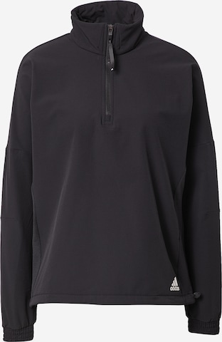 ADIDAS PERFORMANCE Athletic Jacket in Black: front
