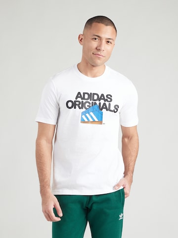 balta ADIDAS ORIGINALS Marškinėliai: priekis