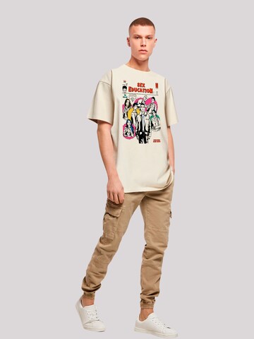 T-Shirt 'Sex Education Magazine Netflix TV Series' F4NT4STIC en beige