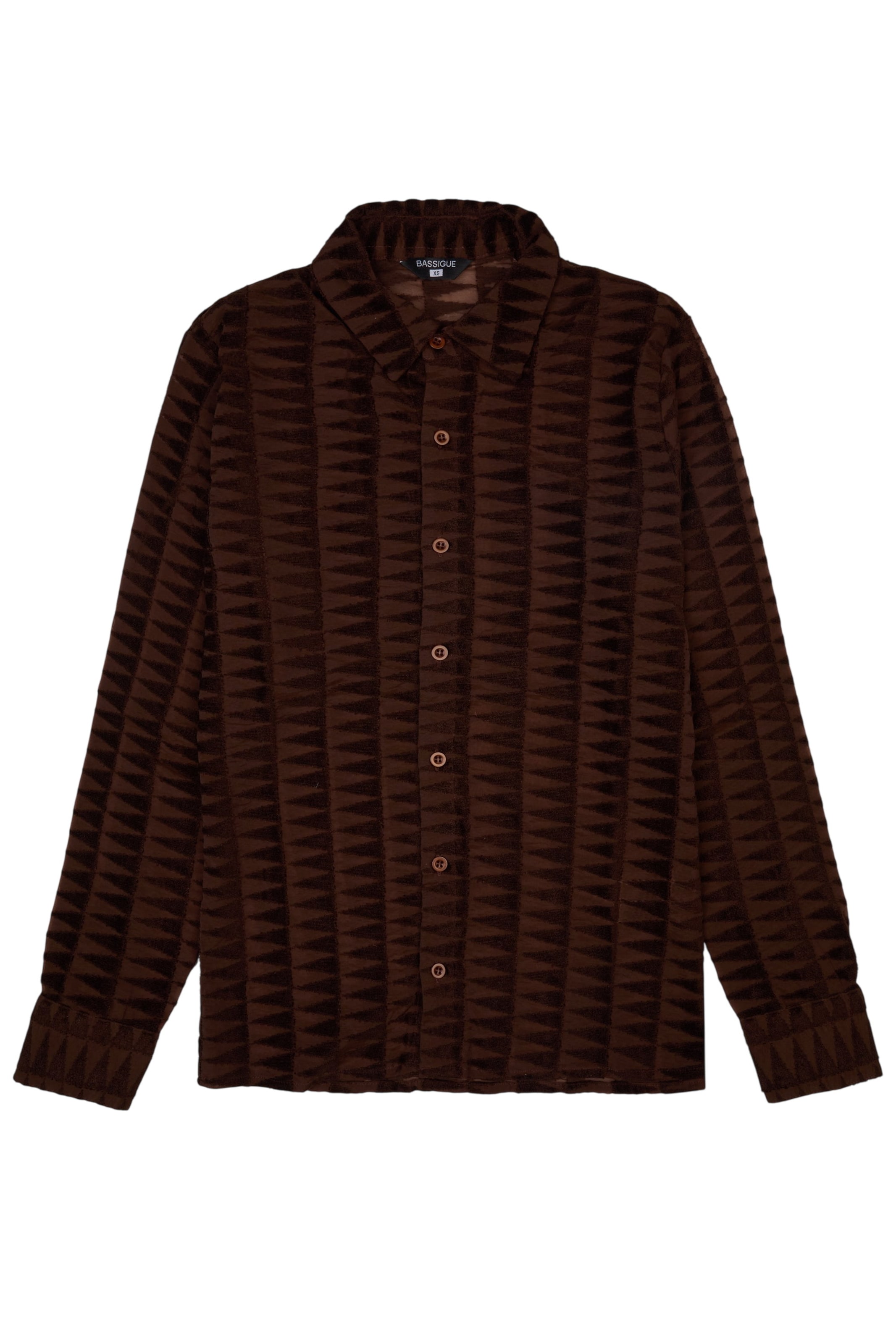 BASSIGUE Bluse in braun / schwarz, Produktansicht