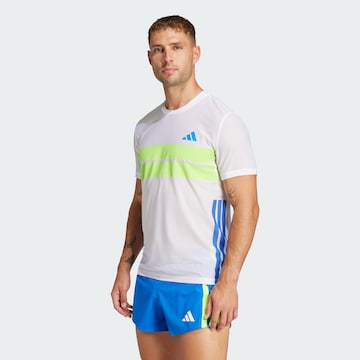 ADIDAS PERFORMANCE Funktionsshirt 'Adizero' in Weiß: Vorderseite