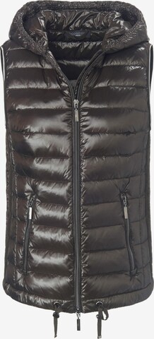 Fadenmeister Berlin Vest 'Quilted down waistcoat' in Brown: front