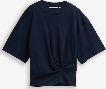 T-shirt TOM TAILOR DENIM en bleu : devant