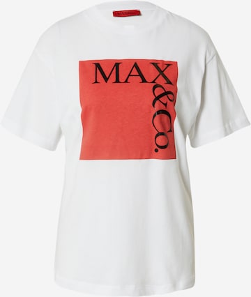 Tricou de la MAX&Co. pe alb: față