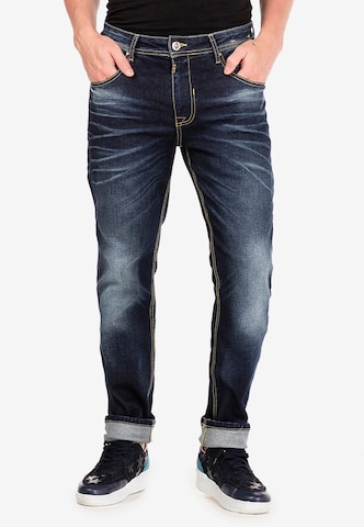 CIPO & BAXX Slimfit Jeans 'Anton' in Blauw: voorkant