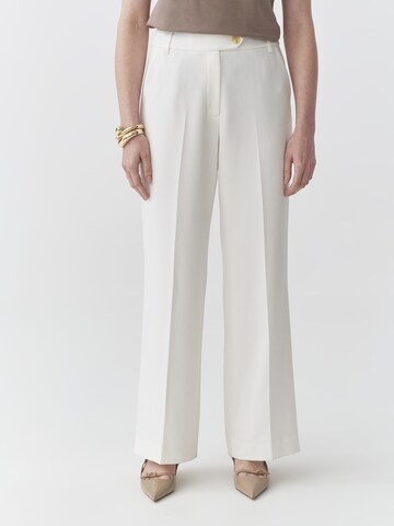 TATUUM - Loosefit Pantalón de pinzas 'Zariana 3' en blanco: frente