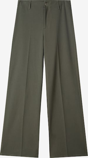 Bershka Suorat housut koossa 32 värissä tummanvihreä, Tuotenäkymä