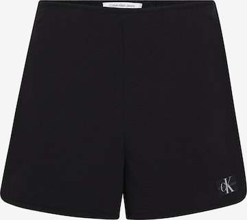 Regular Pantalon 'SEERSUCKER' Calvin Klein Jeans en noir : devant