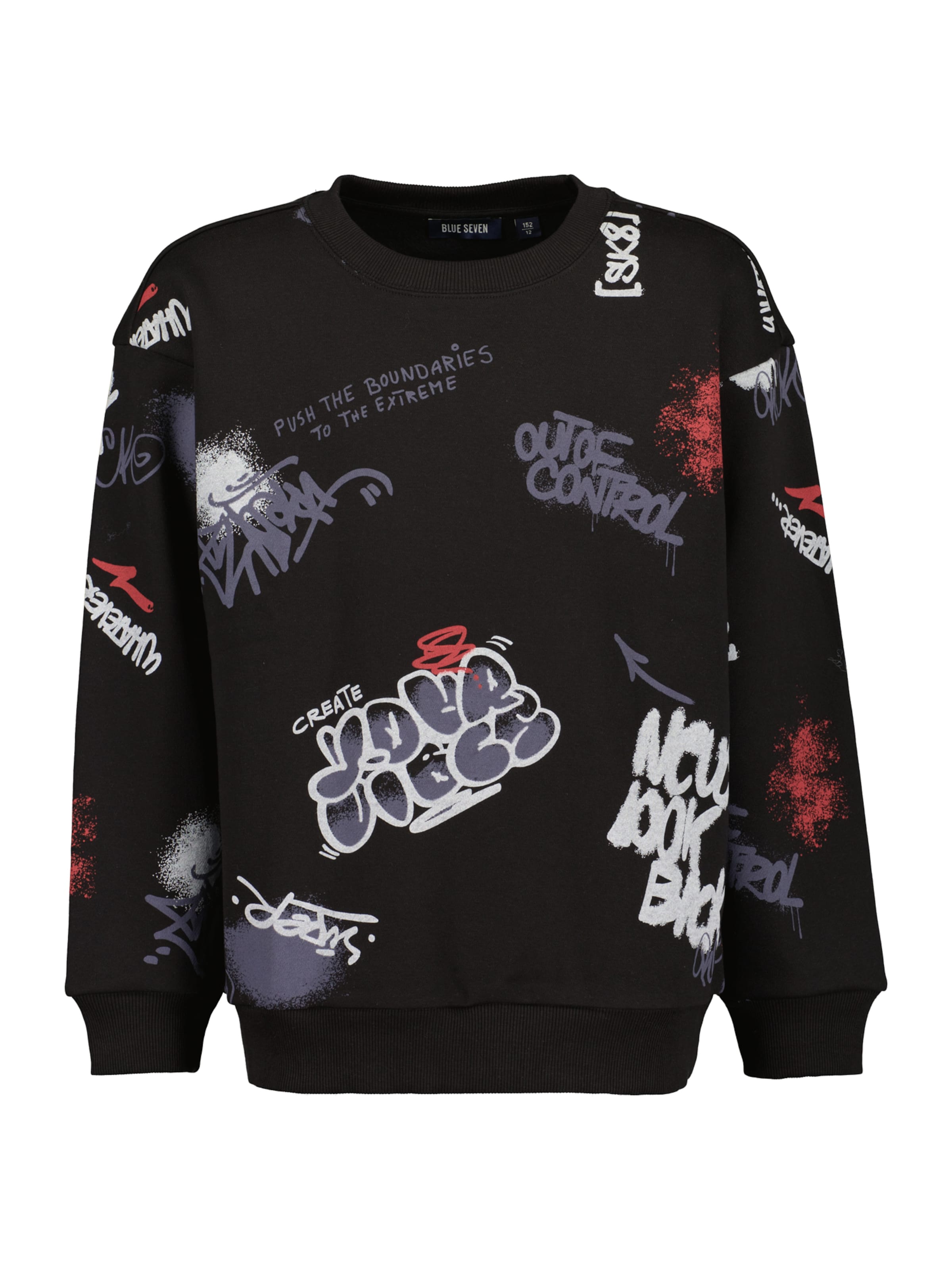 BLUE SEVEN Sweatshirt in Black: front