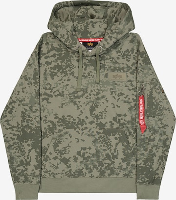 ALPHA INDUSTRIES Sweatshirt in Grün: Vorderseite