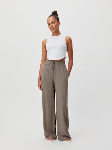 LeGer by Lena Gercke Wide leg Παντελόνι 'Saskia' σε καφέ