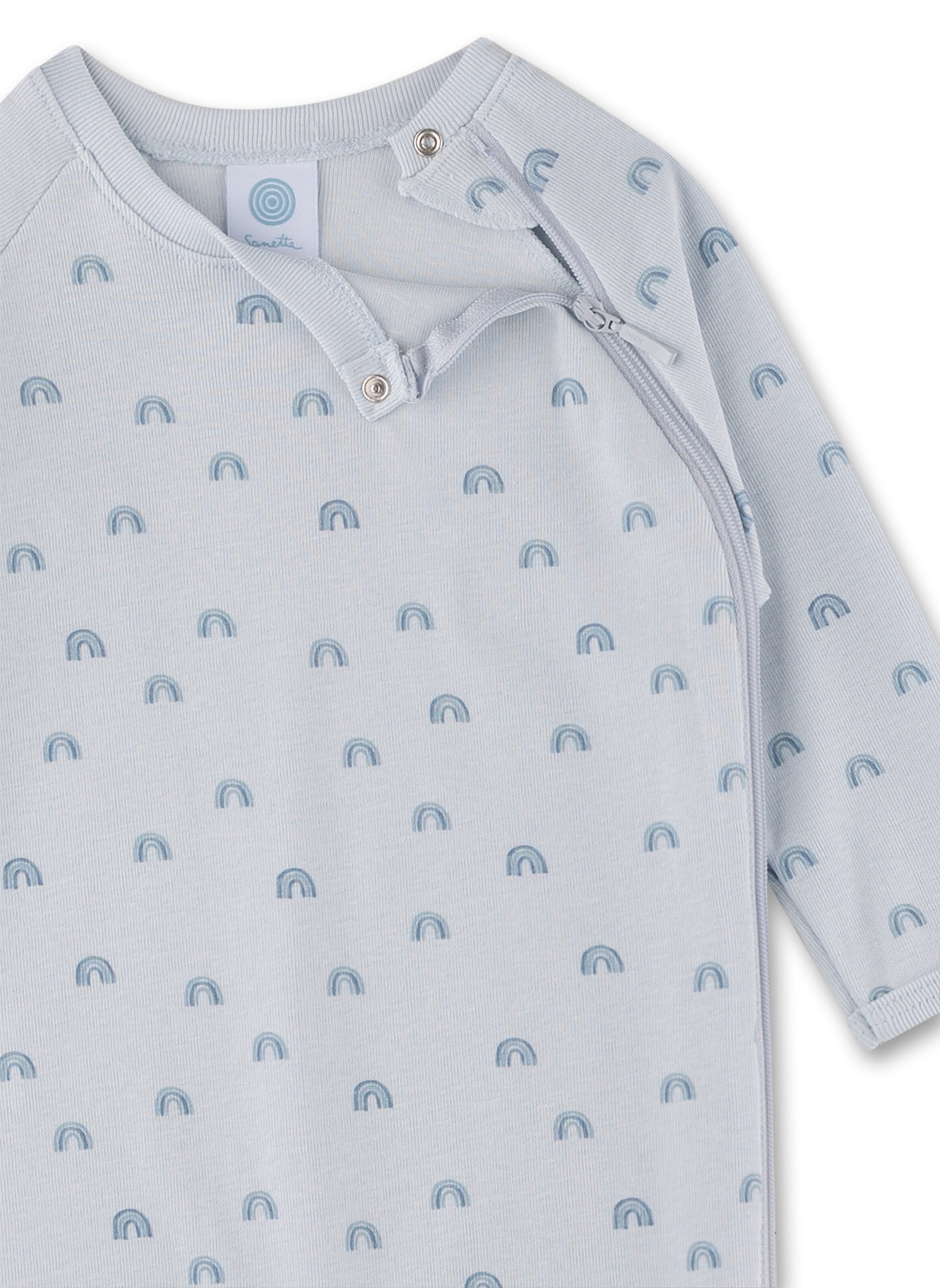 Tutina / body per bambino di Sanetta in blu