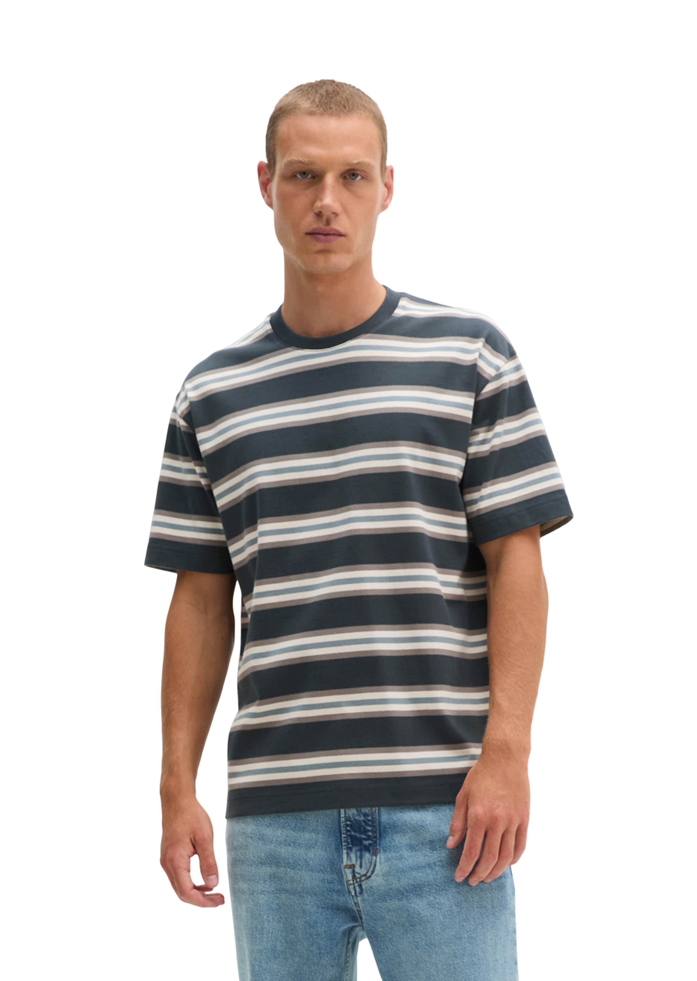 Marc O'Polo Shirt in Grey: front