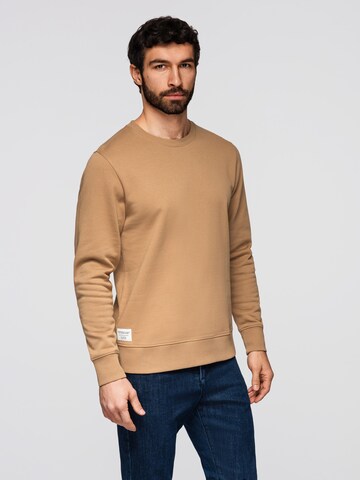 Sweat-shirt 'OM-SSBN-0271' Ombre en marron : devant