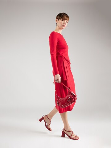 Derhy Gebreide jurk in Rood